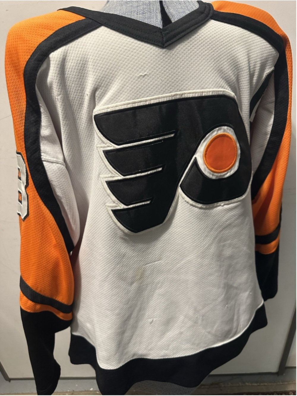 Vintage Philadelphia Flyers Eric Lindros Jersey 88 Starter White Mens Large NHL